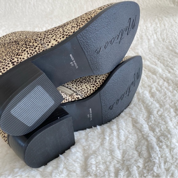 Matisse NWOT Billie Boots Cheetah Cowhair, Leather Real Fur Dyed Cow Upper, 8 M - Picture 10 of 10